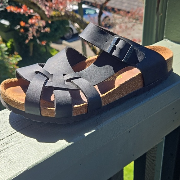 Birkenstock Pisa LEFT Sandal Shoe ONLY Black Leather US 10-10.5 New Comfort Shoe main image 9